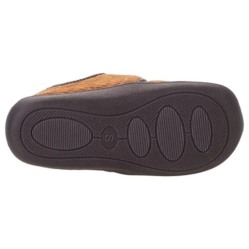 Livie & Luca Hug Slippers Toddler US 8 Brown Corduroy Round Toe Shoes GAL1641